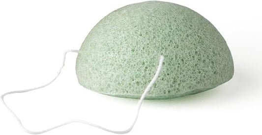 J&L Naturals Konjac Sponge | Exfoliating Face & Body Sponge for All Skin Types | Gentle Scrub | Cruelty Free, Vegan, Natural, Sustainable (Aloe Vera (for Dry Skin), 1-Pack)