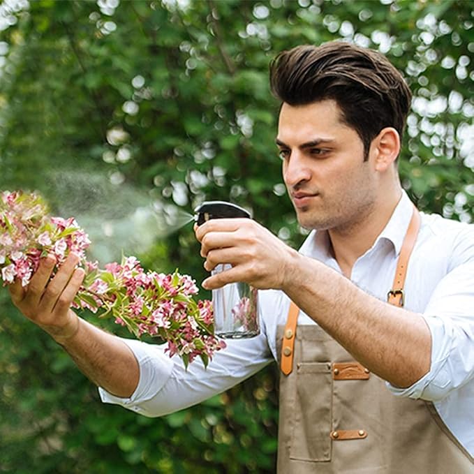 Plant Mister Water Spray Bottle - Fine Mist Spray Bottle for Flowers, Plants, Gardening, Cleaning Solutions - 10oz, Plastic