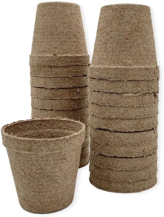 Jiffy Organic Seed Starting 3" Biodegradable Peat Pots (100 Pots)