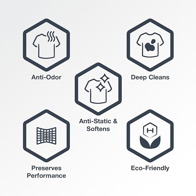 HEX Performance Laundry Detergent, Unscented, 100 Loads (Pack of 2) - Designed for Activewear, Eco-Friendly, Concentrated Formula