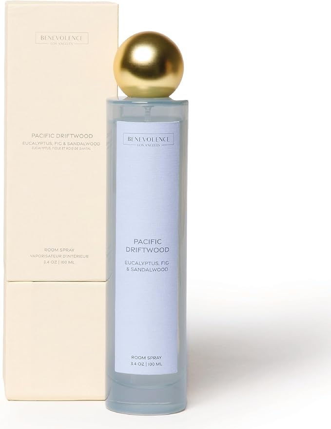 Eucalyptus & Sandalwood Room Spray | Benevolence LA Air & Fabric Freshener for Home & Linen | Refreshing Woodsy Scent, Relaxing Home Fragrance, Holiday Gift Idea for Her & Gifts for Women