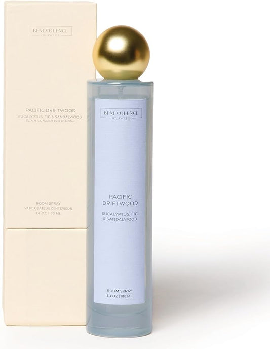 Eucalyptus & Sandalwood Room Spray | Benevolence LA Air & Fabric Freshener for Home & Linen | Refreshing Woodsy Scent, Relaxing Home Fragrance, Holiday Gift Idea for Her & Gifts for Women