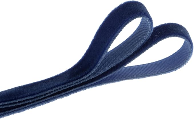Vintage Sapphire Blue Velvet Ribbon, 3/8 Inch X 25Yd