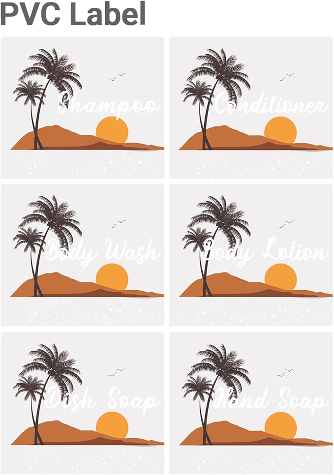 3 Pack Gradient Color Pump Dispenser Bottle, Empty Clear Plastic Soap Dispenser Refillable Pump Containers, 500ml/16.9oz