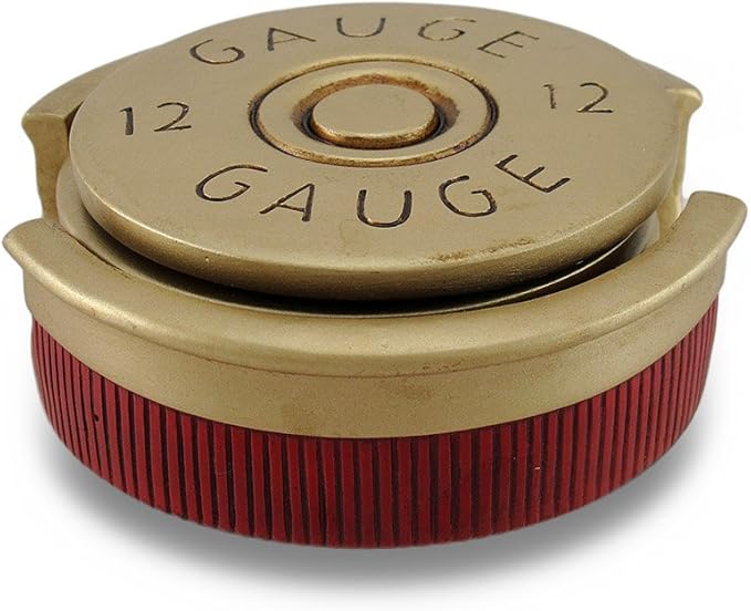 Shotgun Shell Coaster Set, Red/Gold by HomeWetBar
