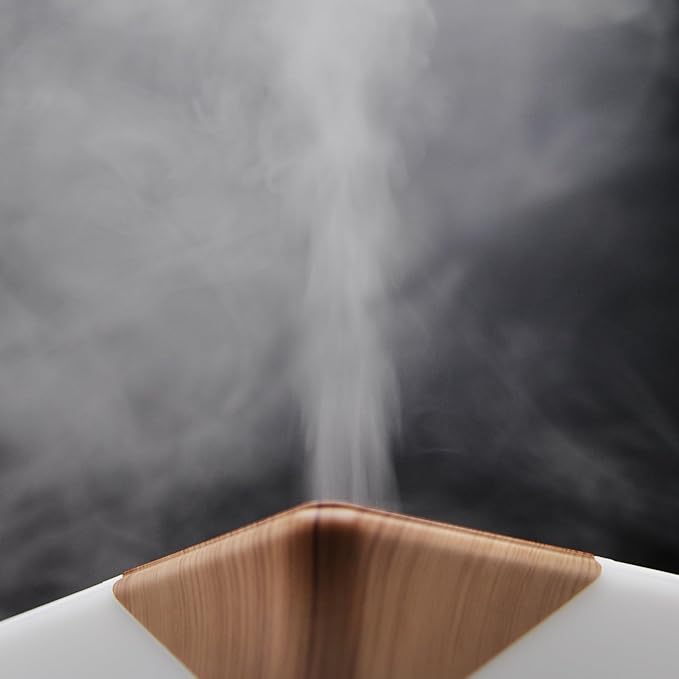 ASAKUKI 700 ml Essential Oil Diffuser for Home and Office, 7 LED Lights Aromatherapy Humidifier with Auto-Off Safety Switch