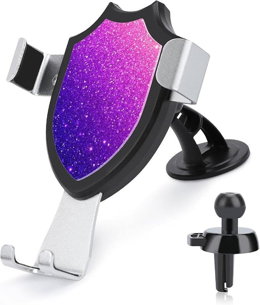 Fashion Phone Holders Universal Hands Free Automobile Cell Phone Holder Beautiful Purple Shining Glitter Sparkles Pattern