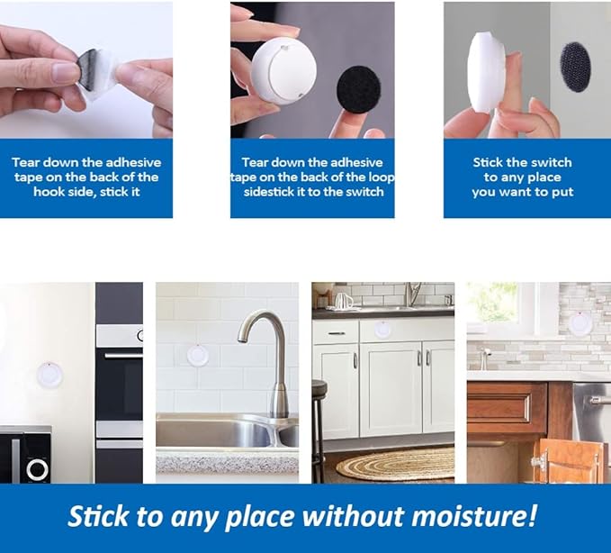 Garbage Disposal Wireless Switch Kit No Drilling On Sink Top, Remote Control Outlet Wireless Switch for Household Appliances, Up to 100ft. Range