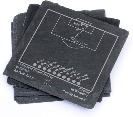 Greatest A Villa Plays: Slate Coasters (Set of 4) | Best Gift Idea for Sports Lovers | A Villa Historic Moments Gifts
