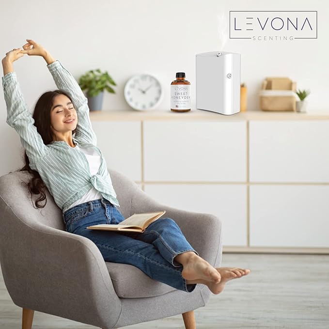 Levona Scent Oil Diffuser Essential Oils: Essential Oils Home Luxury Scents - Sweet Honeydew Essential Oil - Sweet & Fresh Notes of Nectarine and Floral Rose Essential Oil - 500 Ml Fragrance Oils
