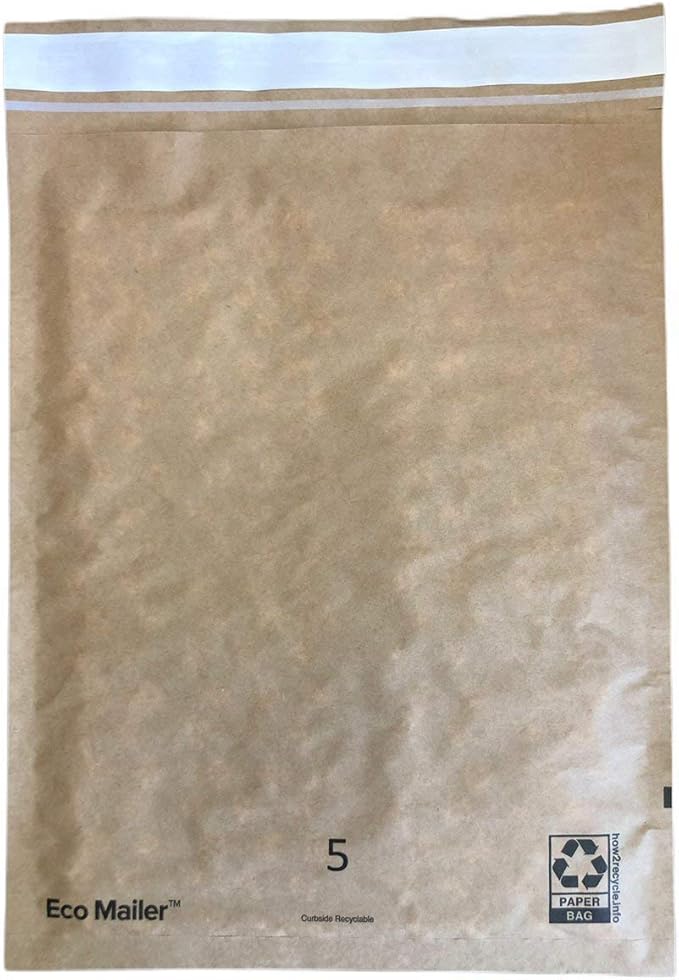 Bubblefast! Brand 11'' x 14'' Curbside Recyclable Padded Mailer Envelopes, Eco Friendly with Self Seal Tear Strip, Pack of 25