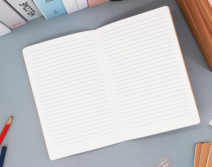 32 Pack Notebook Journals for Travelers, Students and Office, Writing Diary Subject Notebooks Planner with Thick Paper, 60 Pages, 30 Sheets, 8.3x5.5 inch, A5 Size, Travel Journal Set (Lined)