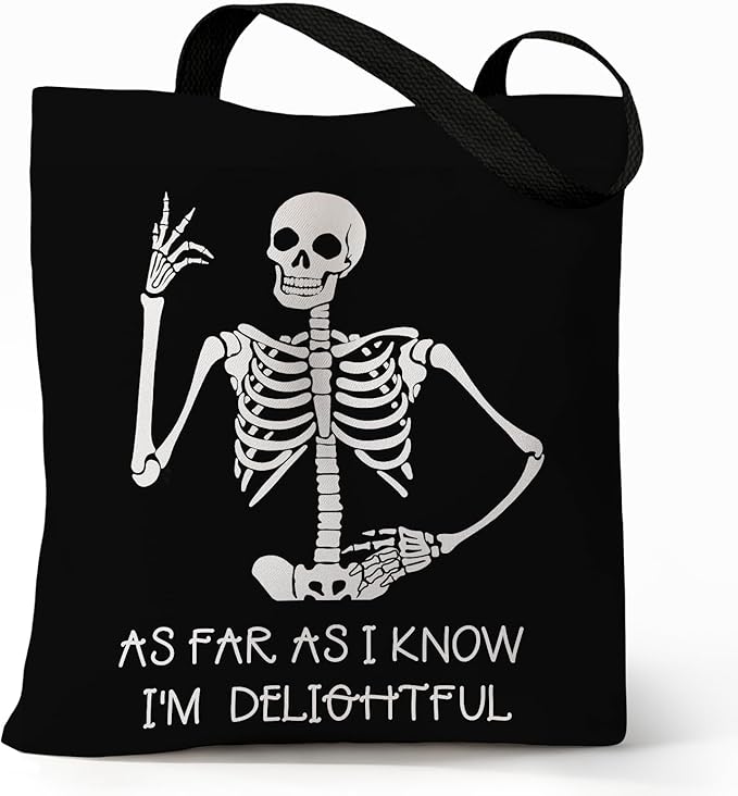 Cute Aesthetic Canvas Tote Bag for Women, Reusable Foldable Shopping Cotton Shoulder Totebag with Zipper Pocket