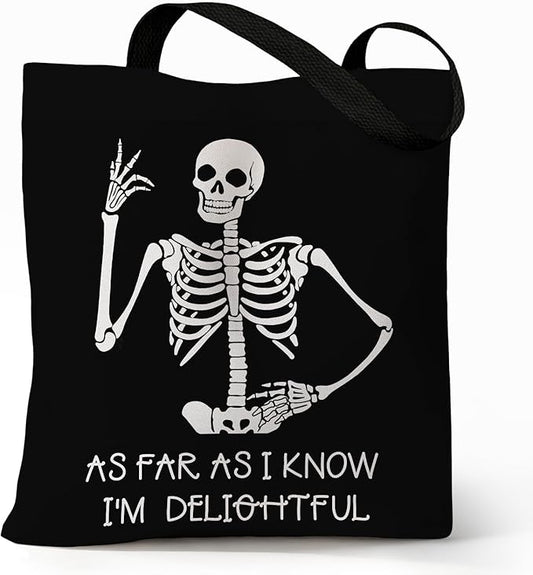 Cute Aesthetic Canvas Tote Bag for Women, Reusable Foldable Shopping Cotton Shoulder Totebag with Zipper Pocket