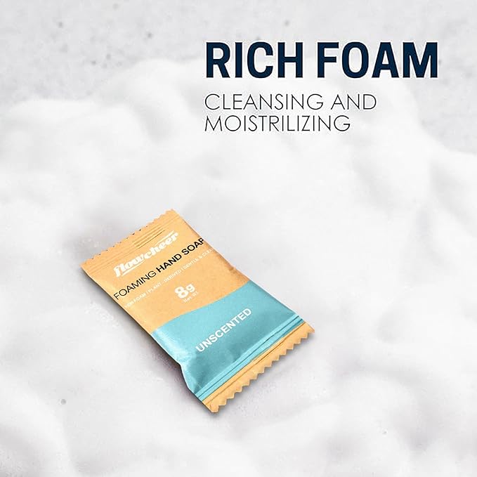 Foaming Hand Soap Refill Tablets, 12 Pack (Makes 12 x 9 fl oz), Unscented Hand Wash Soap Tablets for Zero Waste Eco Friendly Cleaning Supplies