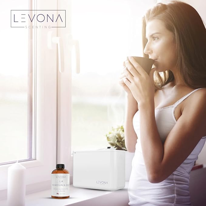 Levona Scent Aroma Diffuser Oil: Oil Diffuser Essential Oils for Diffusers for Home Luxury Scents - La Mamounia Dup Fragrance Oil - Clean & Fresh with Notes of Citrus, Rosewood, Amber & Pine -700 Ml