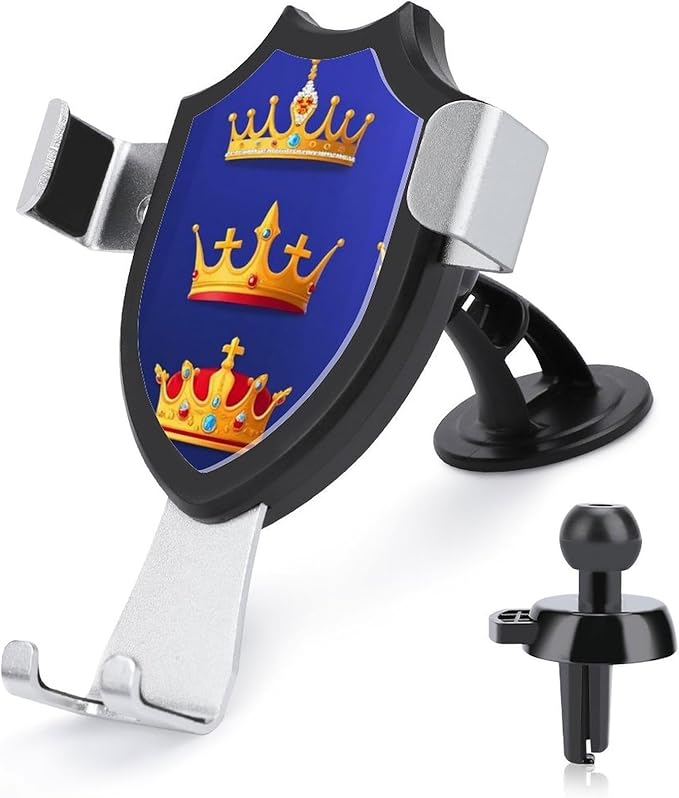 Portable Car Mount Cell Phone Holders for Your Car Accessories for Women Men Purple Blue Gold Royal Crown