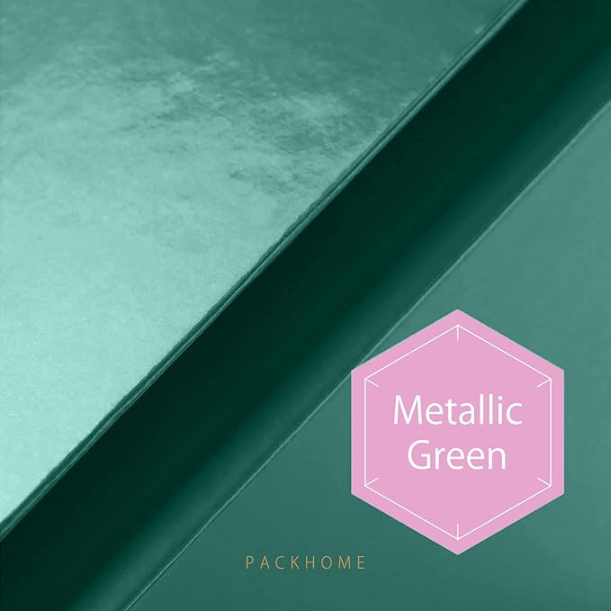 PACKHOME Large Gift Box 13.5x10x3.5 Inches, Sturdy Shirt Box with Magnetic Lid for Multiple Occasions (Glossy Green)