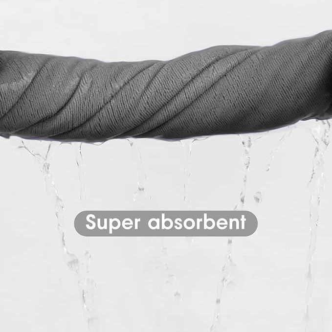 JML Microfiber Bath Towels, Bath Towel 4 Pack(30" x 60"), Oversized, Soft, Super Absortbent and Fast Drying, Multipurpose Use for Sports, Fitness, Yoga, Green-Floral Embossed