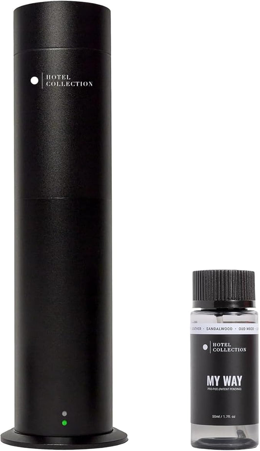 Hotel Collection-Studio Pro Essential Oil Diffuser-600 sq ft Coverage-Cordless & Portable with Remote-Cold-Air Diffusion Technology Plus Oil-My Way Pro-Pod-Aromatherapy Essential Fragrance Oil