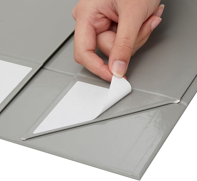 Stockroom Plus 6 Pack Magnetic Gift Boxes with Lids, 9.5 x 7 x 4 Inches for Birthday, Wedding, Groomsman and Bridesmaid Proposal Box (Gray) - Groomsmen Proposal Gift Box