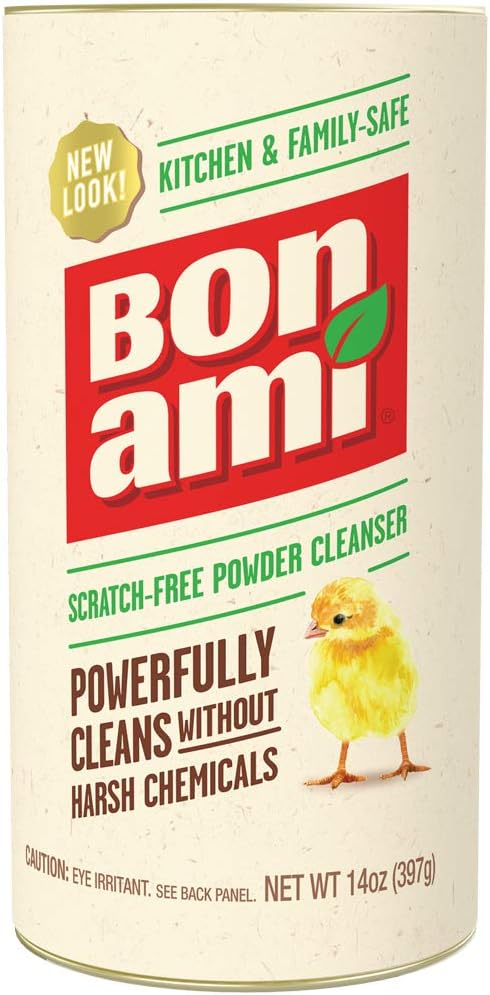BON AMI Powder Cleanser for Kitchens & Bathrooms - All Types of Surfaces, Cleans Grime & Dirt, Polishes Surfaces, Absorbs Odors (Single 1 Pack)