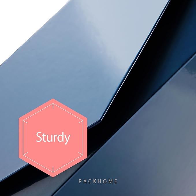 PACKHOME 17x14.5x5.5 Inches, Extra Large Gift Box with Lid, Magnetic Closure Box for Clothes and Large Gifts (Glossy Blue)