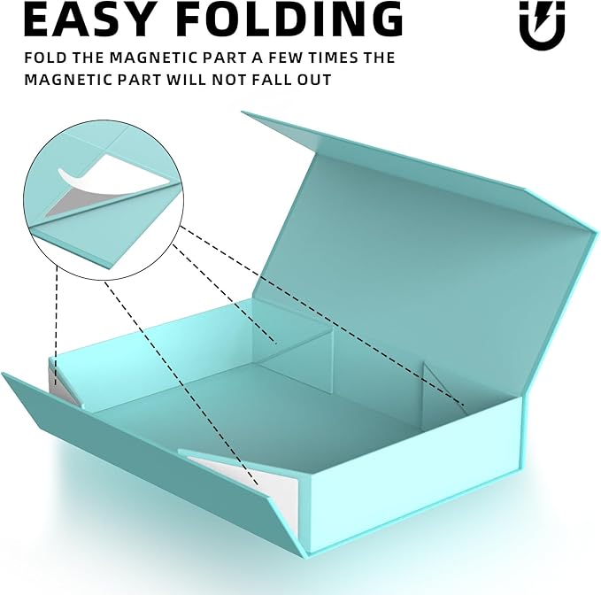 MOZRRO Gift Box 11.5 x 8.2 x 2.3 In Gift Boxes for Presents Magnetic Closure, Gift Boxes with Lids for Presents Birthday Luxury Jewelry T-shirts Gloves Scarves Books Clothes Gift Wrap - TF