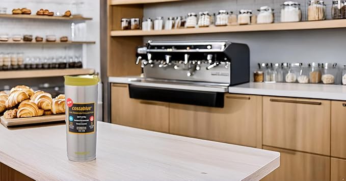 Travel Coffee Mug - 16 Oz. Stainless Steel Insulated Coffee Mug, Leak Proof Tumbler w/Dishwasher Safe Lid, Double Wall Travel Coffee Cup, Reusable Insulated Tumbler for Hot & Cold Beverages…