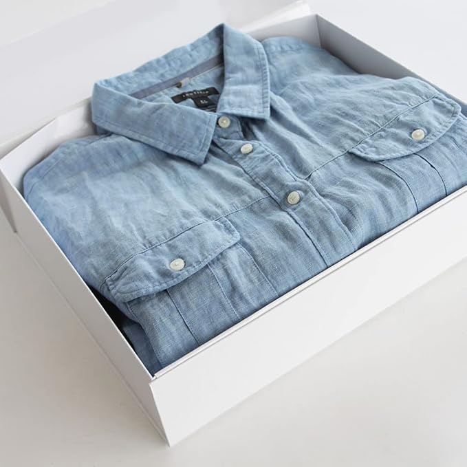 CECOBOX - Gift Boxes with Lids for Presents 8"x8"x3.1" - Matte, Collapsible Magnetic Closure Gift Box - Groomsmen & Bridesmaid Proposal Boxes, Wedding, PR, Birthdays, Holidays (White Leatherette)