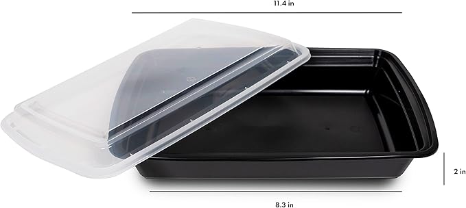 50 sets Rectangle 58oz Meal Prep Containers with lids Microwavable Food Container Plastic BPA Free Rectangle