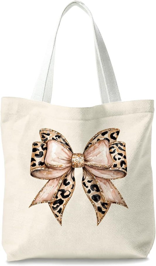 Leopard Print Tote Bags, Tote Bags for Women, Gife for Waoman, Reusable Shopping Bags