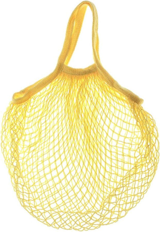 Portable Cotton Shopping Mesh Bag Ecology Reusable Short Handle Grocery Bags Short Handle Grocery Bags