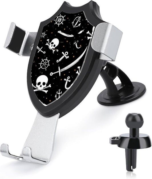 Men's Phone Holders Universal Hands Free Automobile Cell Phone Holder Nautical Anchor Pirate Skulls