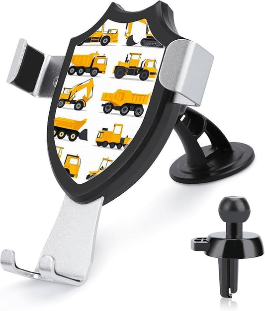 Phone Mount for Car Dashboard Air Vent Windshield Construction Equipment Forklifts Cranes Excavators Tractors Bulldozers Trucks Fashion Phone Holders
