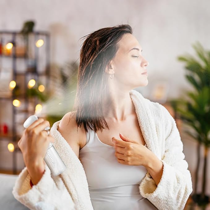 Continuous Travel Spray Bottle,Hair Small Spray Bottl e,Plants Water Spray Mist Bottle,Ultra-Fine Spray Bottle for Hair,Skincare, Plant Care, Pet Grooming, Cleaning 100 ML White（2 Pcs）