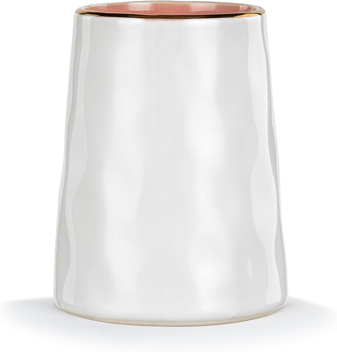 DEMDACO Elisabeth Hays Collection Everyday Watercolor Soft Blue Duo Butterfly Picked with Love Blue Round 2 x 3 Stoneware Petite Decorative Bud Vase for Single Stems, Small Flowers & Home Decor