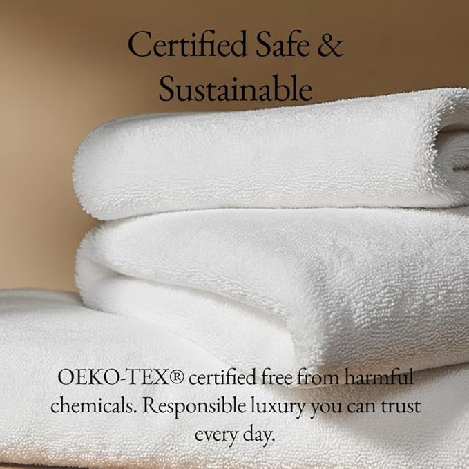 Italic Ultraplush 100% Australian Cotton Towels - Set of 2 Luxury Bath Towels, Quick Dry Plush and Absorbent, Heavy Duty Large Bath Towels, 800GSM Towels for Bathroom & Spa (White)