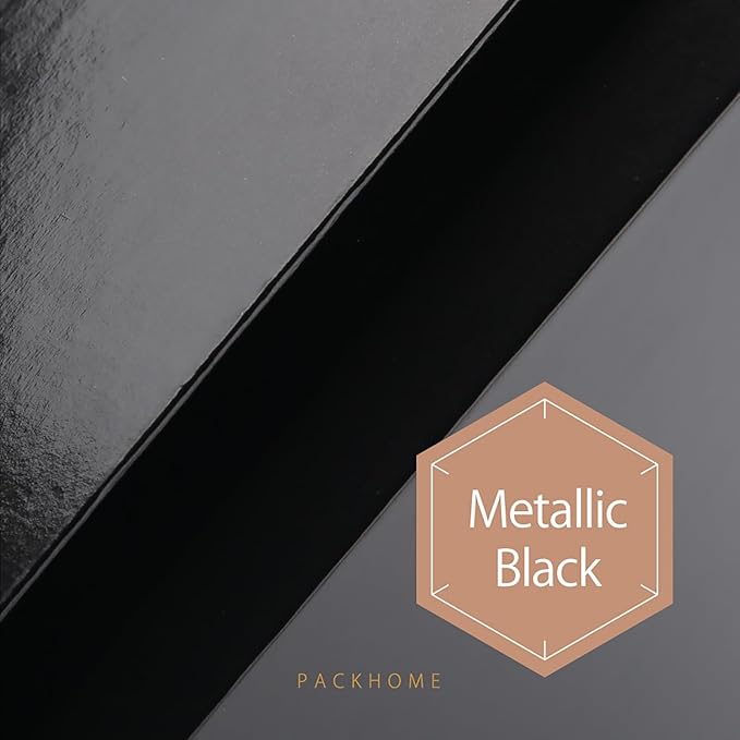 PACKHOME 6 Gift Boxes 11.5x8x2.5 Inches, Sturdy Shirt Boxes with Magnetic Lids for Multiple Occasions (Glossy Black)