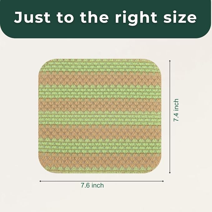 mibboom's Dish Scrubbers – Non-Scratch, Reusable Kitchen Sponges for All-Purpose Cleaning, Made in Korea, 4 Pack (7.6 x 7.4 in)