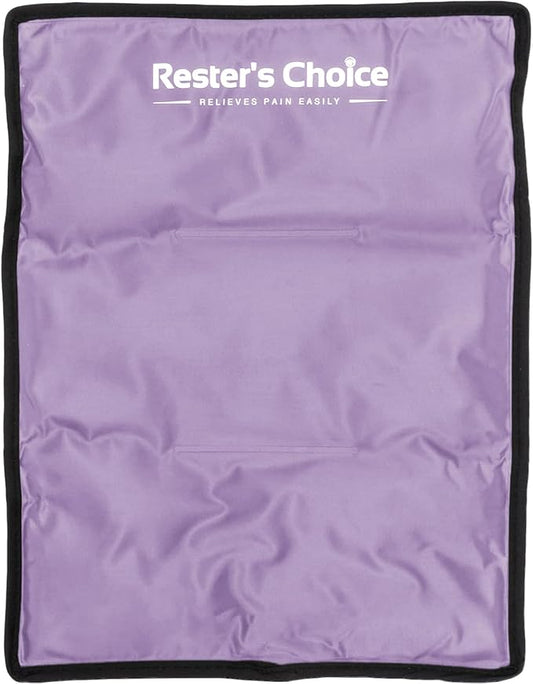 rester's choice Ice Pack for Injuries Reusable, Soft Gel Flexible - (Large: 11"x14.5") for Hip, Shoulder, Knee, Back - Comfy Cold Pack Compress for Swelling, Bruises, Surgery (Lavender, 1 Pack)