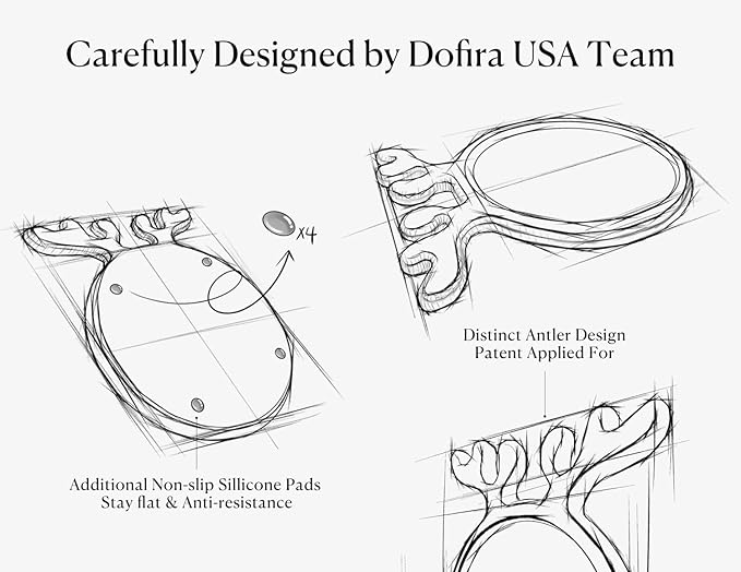 Acacia Antler Christmas Serving Platter, 12" x 15" Round Wooden Food Dish, Serving Dishes Charcuterie Board Tray for Cheese Fruit Bread, Christmas Platter for Housewarming Decro Wedding