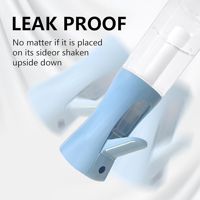 Spray Bottle for Hair Continuous Ultra Fine Mist (300ml) 360° Multi Spray Bottle for Plants, Cleaning, Skin Care Leakproof & Durable 2 Pack