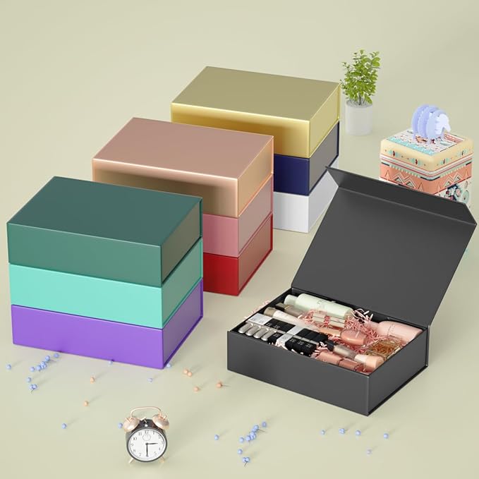 Gift Boxes 11.9" x 8.5" x 3.3" with Magnetic Closure Lid Gift Box for Presents,Bridesmaid Gifts Boxe,Cute Box,Birthday Gift Boxs,Luxury for Gift Packaging, Magnetic Gift Boxe for Wrapping Gifts