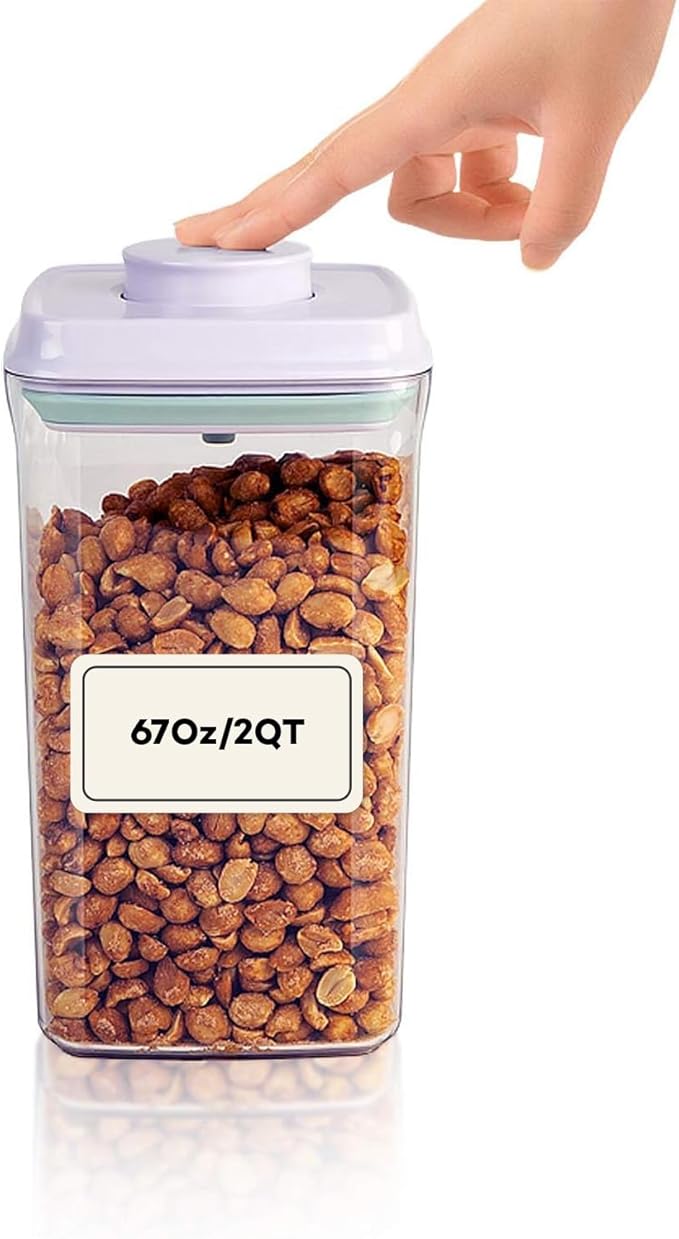 Bop Top | Airtight Meal Prep Containers with Lids | Food Storage Container Sets | Snack and Overnight Oats Fridge Organizer | Pantry and Kitchen Organization