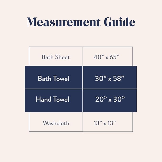 Brooklinen Super-Plush Turkish Cotton Bath Towel Set - 2 Bath Towels + 2 Hand Towels Cotton, 820 GSM, Highly Absorbent, Machine Washable, Perfect for Home & Bathroom (White)