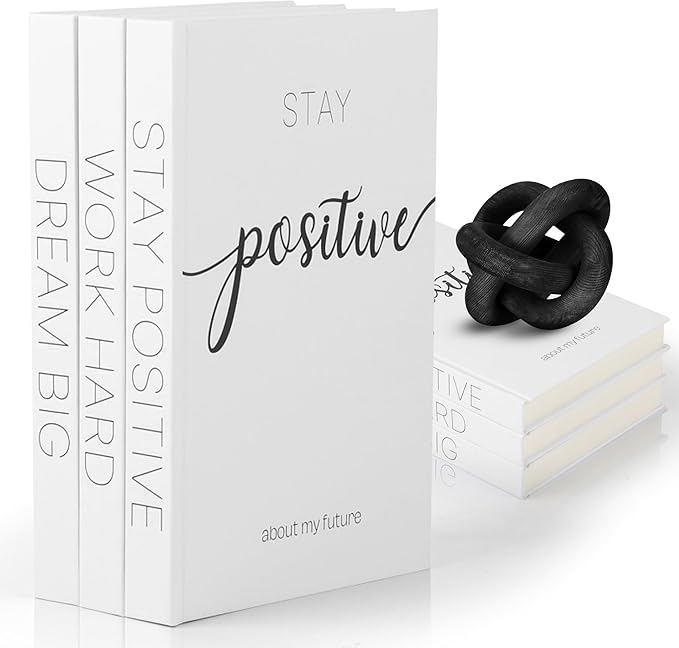 Decorative Books for Home Decor - Faux for decoration Coffee Table | Book Shelf Decor | Entryway | Console Table - Modern Luxury Designer Books Decor Set - Decorative for Display