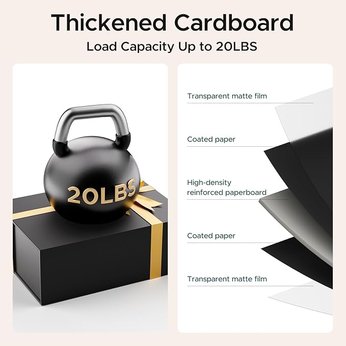 Large Black Gift Box with Lid: 2 Pack 13.5×10×5 Inches - Strong Magnetic Closure for Christmas Wedding Birthday Gifts – Perfect for Couples Friends Family