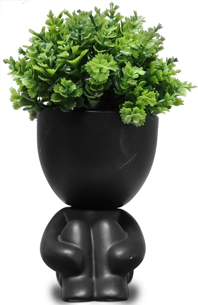 Zerzsy Fake Plants Artificial Succulents Plants for Room Bathroom Home Office Desk Cute Fake Plant Bathroom Decoration - Set of 1