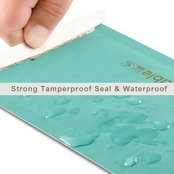 4x8 100% Biodegradable Bubble Mailers,25 Count Teal #000 Compostable Padded Packaging Wrap Envelopes Pouches Eco Friendly Self Seal Bags